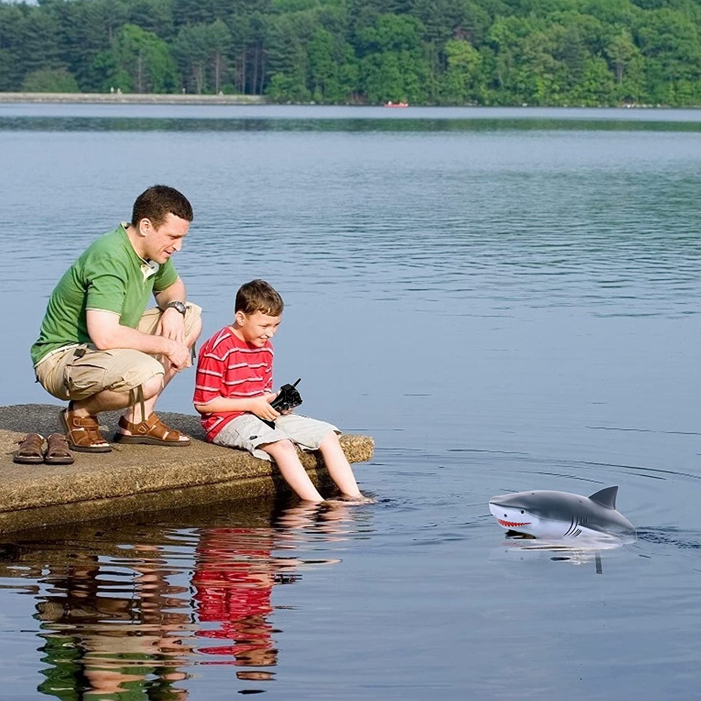 Remote Control Shark Toys RC Boats Pool Toys