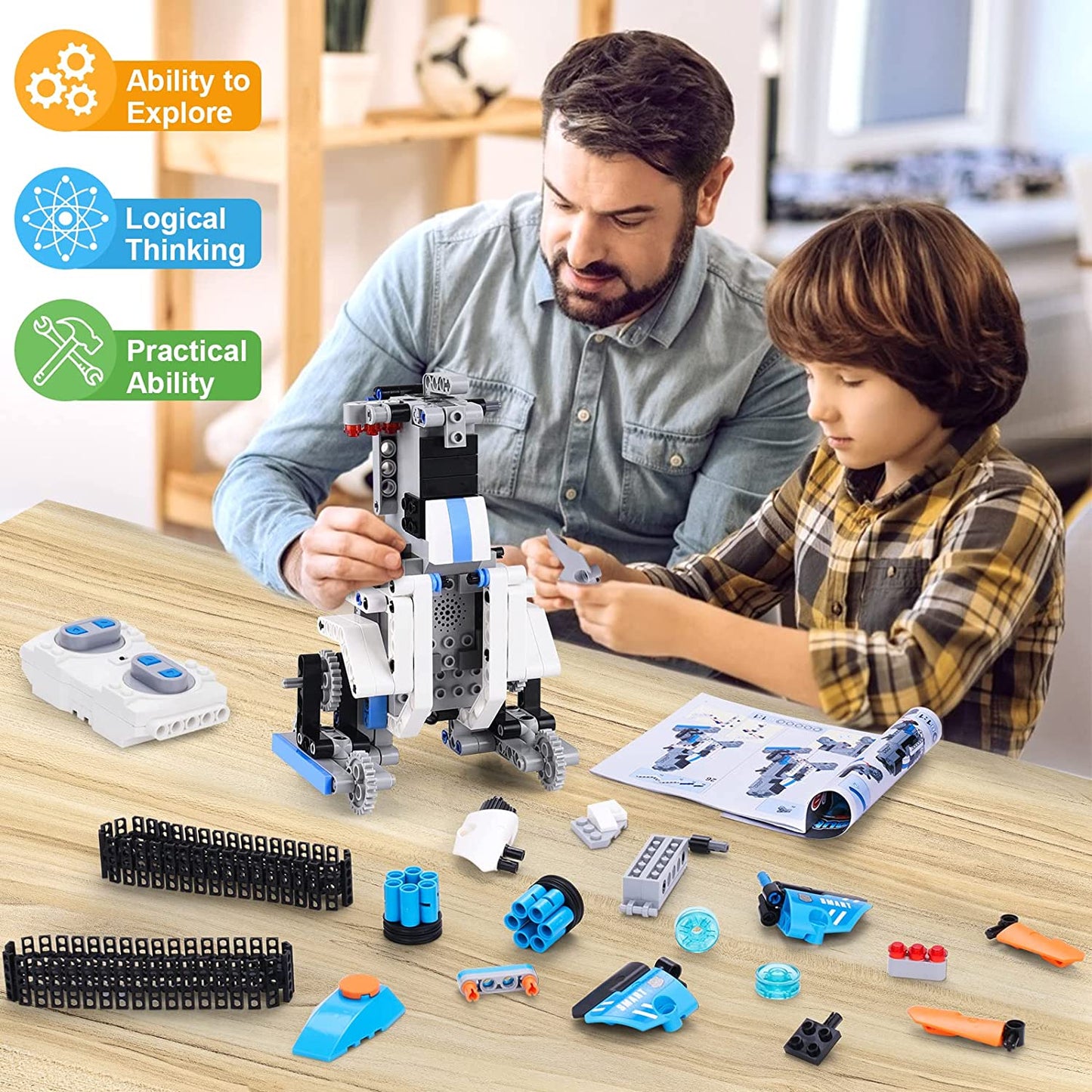 STEM Projects Remote APP Controlled Robot Building Kit-358 Pieces