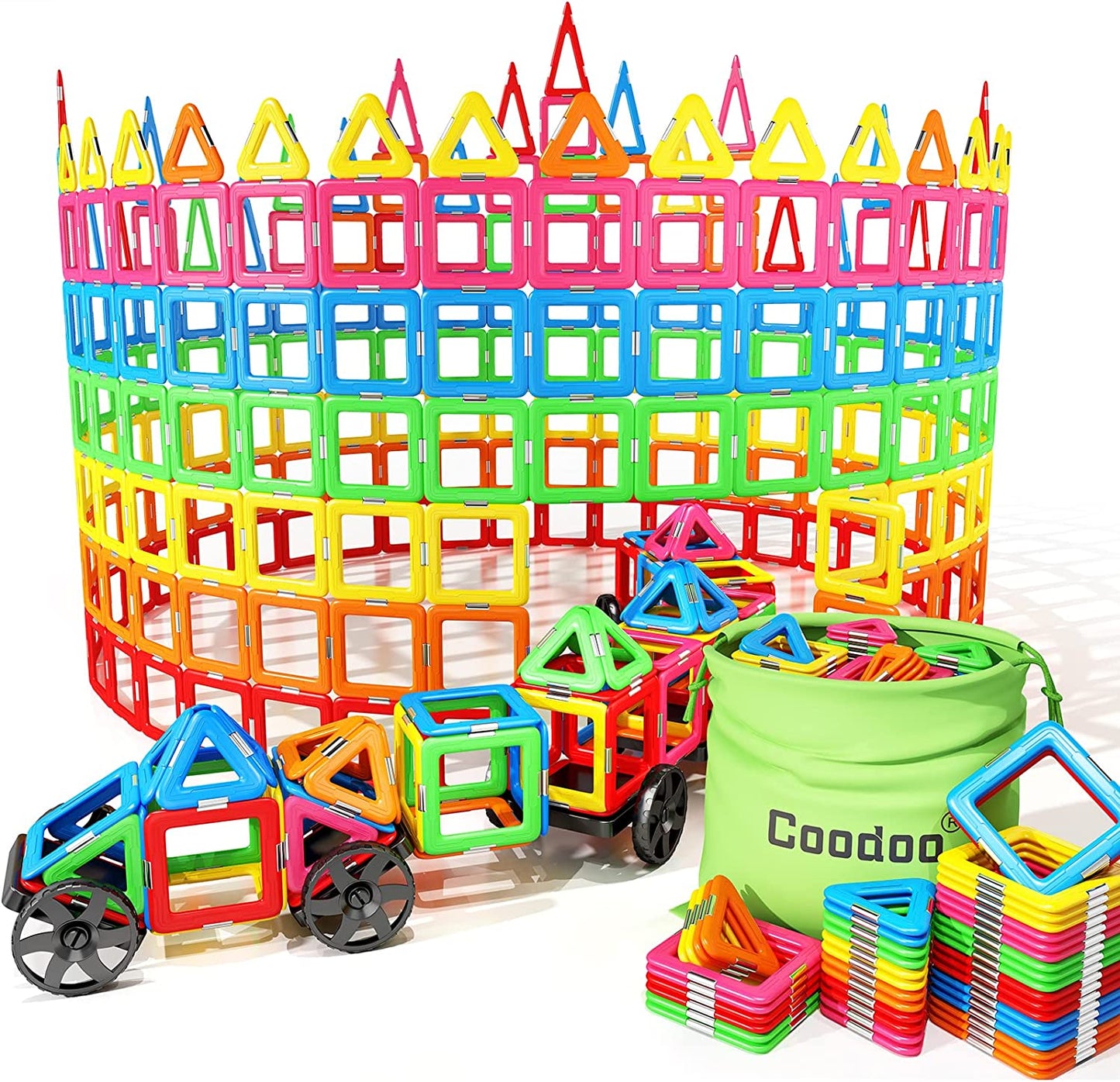 Magnetic Tiles Building Blocks 54 Pieces
