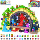 Coodoo 150PCS Magnetic Blocks Rainforest Mine Adventure Building Toys Stem Learning Blocks Gifts for Kids