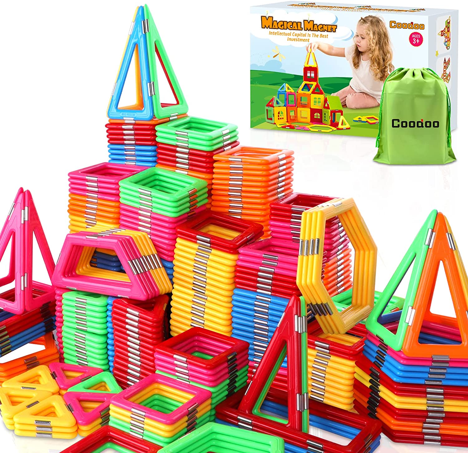 Tiles Building Block 138 Pieces coodootoy